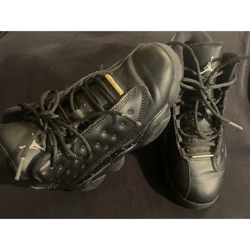 Jordan 13 Retro Black Metallic Gold Kids Shoes 12C DC-9444-007